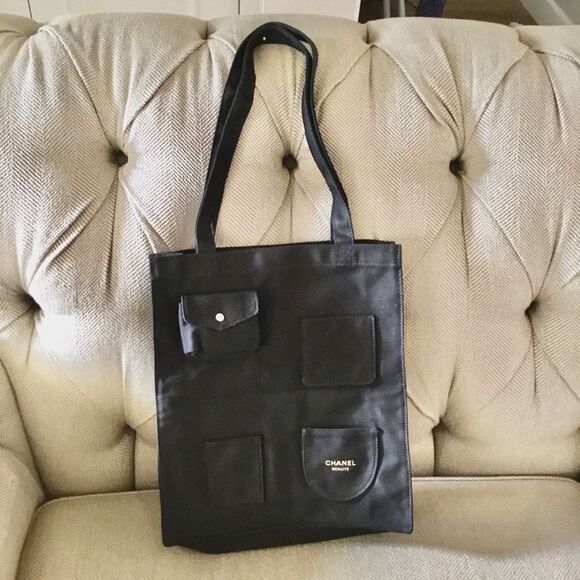 CHANEL Handbags - CHANEL Sport Black Canvas Fabric Bag